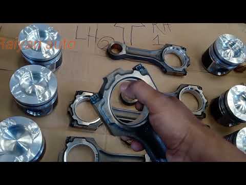 How to Install Pistons on Connecting Rods 1vd engine  Land cruiser diesel