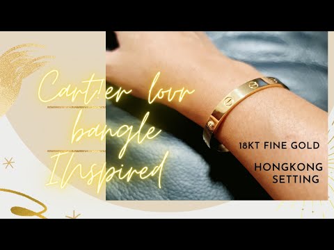 Hk configuração Cart!er Love Bangle Inspired 16cm | Unboxing