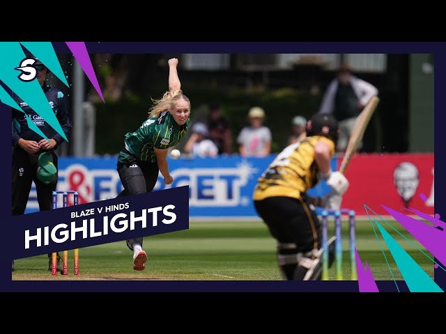 Hinds Openers on Fire! Wellington Blaze v Central Hinds | Super Smash 25/26 Match Highlights