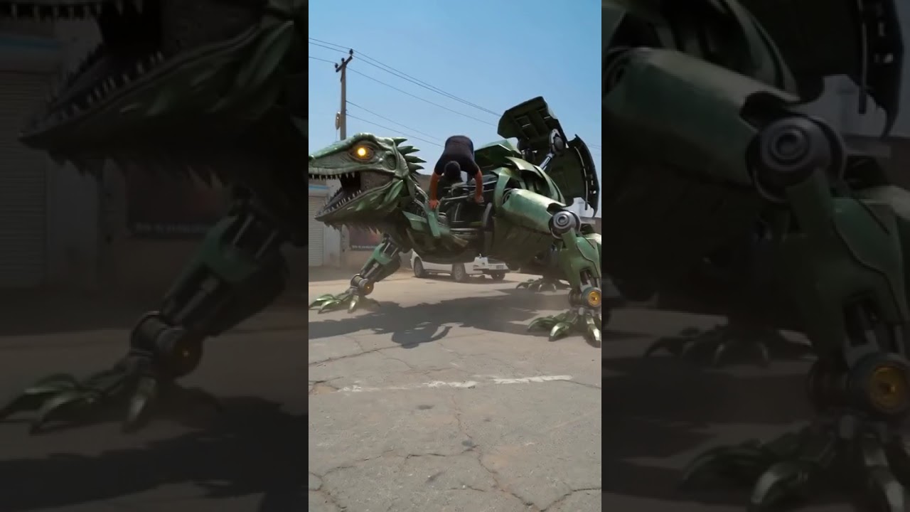 Tank to Robot Lizard Transformation | Powered by Seedance 2.0 & Higgsfield AI
