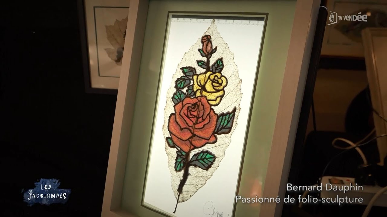 Les passionnés - Sculpture sur feuille d'arbre