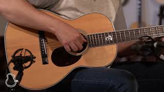 Video thumbnail for Santa Cruz 00 Eric Skye, Cocobolo & Adirondack Spruce demo by Carter Vintage Backstage