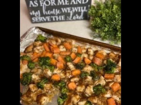 Simple Teriyaki Chicken Sheet Pan Meal