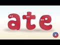 Word Family - ate | Phonics Song for Kids | Rhyming words - A to Z Alphabets