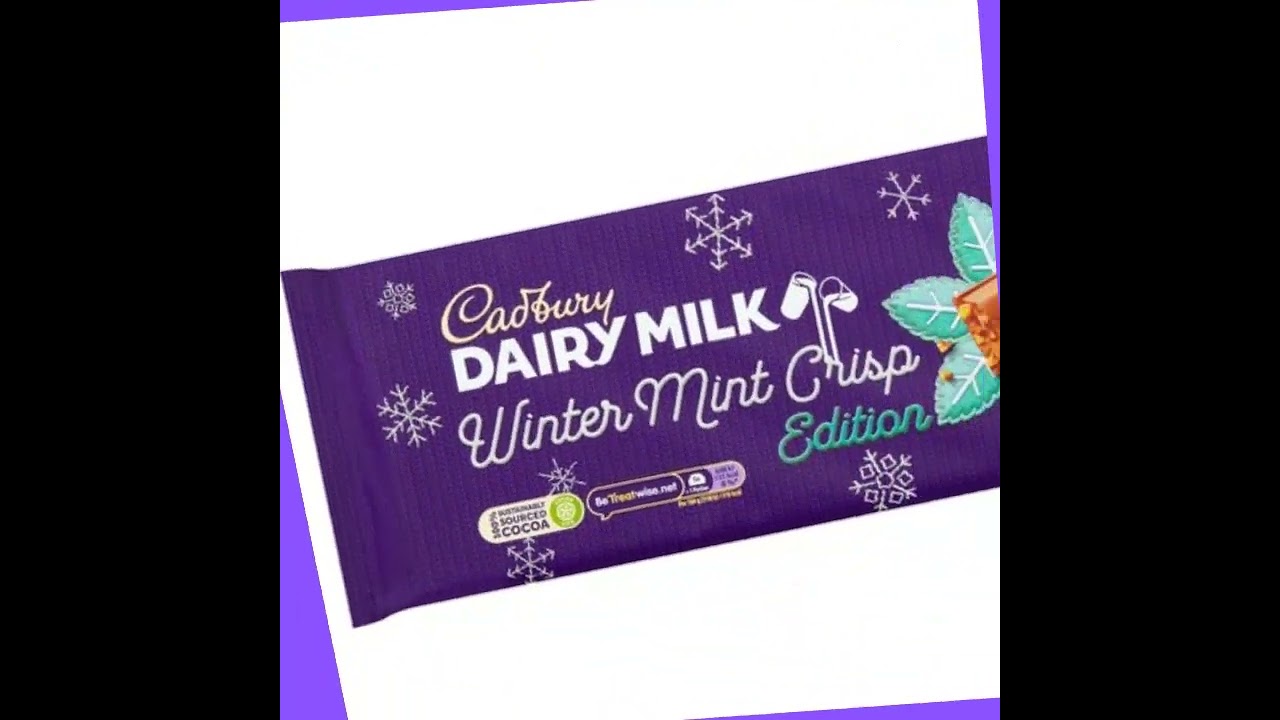 Cadbury Dairy Milk Winter Mint Crisp Chocolate Bar