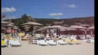 preview picture of video 'Albena, Bulgaria. Beach panorama view.'