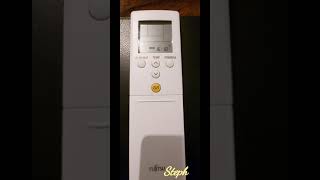 Fujitsu Heat Pump Remote Change Centigrade Fahrenheit c f Display