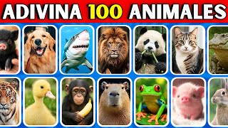 Adivina 100 ANIMALES En Solo 3 SEGUNDOS😀❤️20 Minutos De Animales🥰Animales Famosos❤️León🦁Capibaras😍