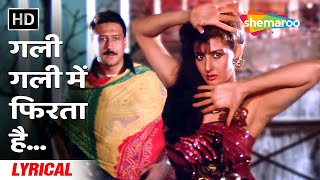 Download lagu Gali Gali Mein Phirta Hai (Lyrical) | Tridev(1989) | Jackie Shroff, Sangeeta Bijlani | 80s Love Song mp3