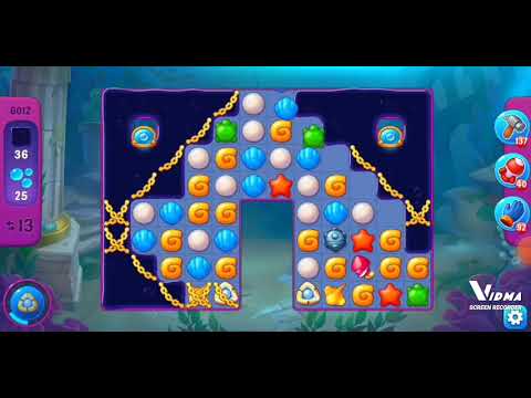 Fishdom. 6012 super hard level no boosters and diamonds - 18 moves