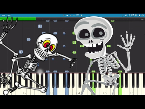 Spooky Scary Skeletons - Piano Cover / Tutorial