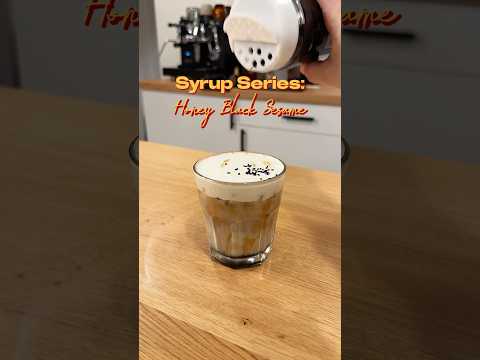 Honey black sesame syrup. #coffeerecipe  #coffeesyrup