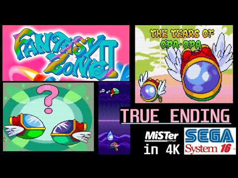 [4K] Fantasy Zone 2 DX (System 16 via MiSTer) - 1CC - TRUE ENDING