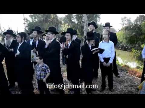 Modzitz Rebbe By Tashlich - Tishrei 5776