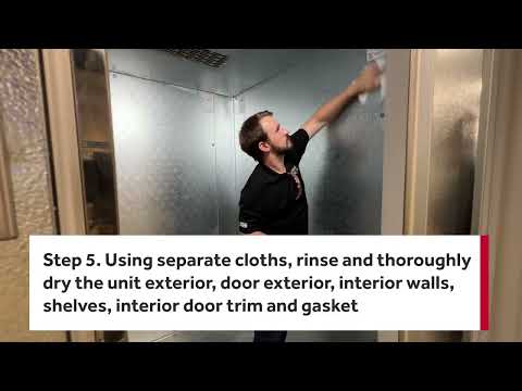 Walk in cooler & freezer Cleaning