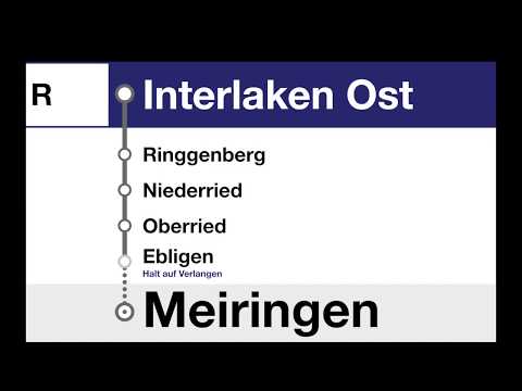 ZB Ansagen - Regio Interlaken Ost – Meiringen (De, En)