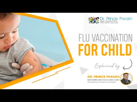 Explanation of child flu vaccination.