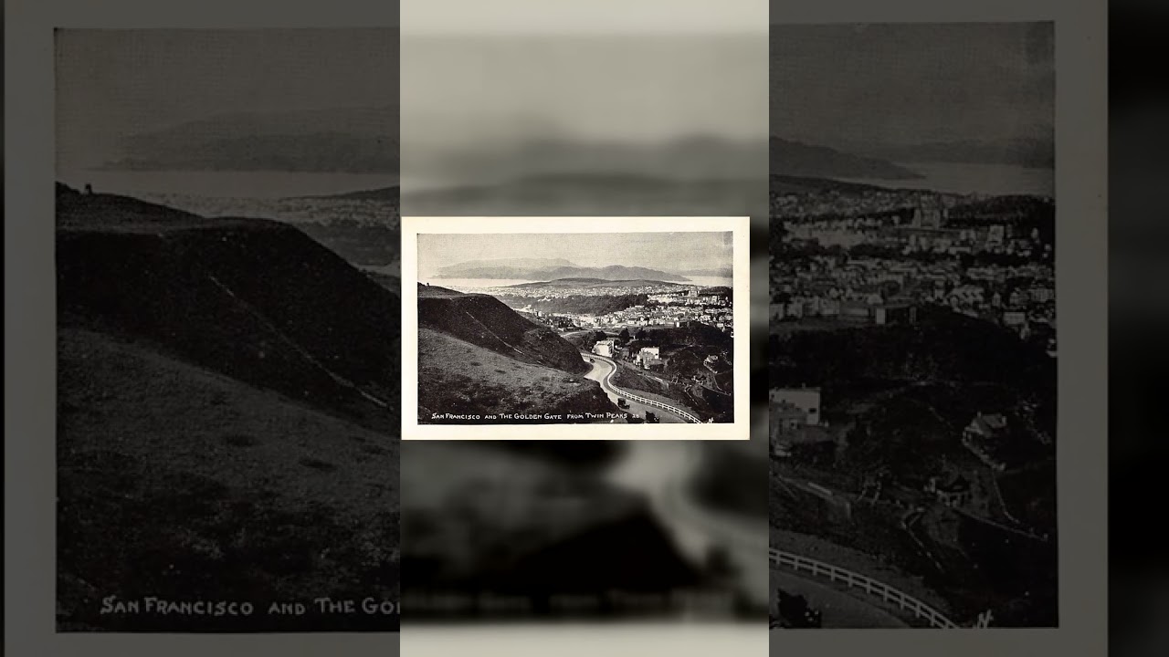 San Francisco and Golden Gate from Twin Peaks, Photographic Print, 1920s Video