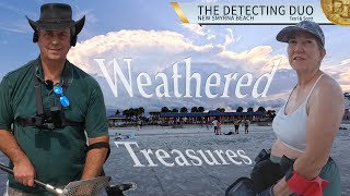 A Big Ring! Found Metal Detecting New Smyrna Beach Florida | The Detecting Duo