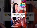 All 6 Bach Cello Suites in 30 Seconds!