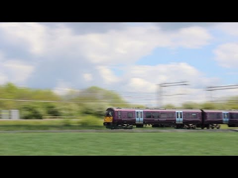 Class 360 EMUs New EMR Connect Service, Class 56081 & 66770 720555 Unit Drag Irchester 19th May 2021