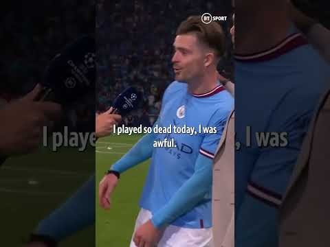 Jack Grealish was lost for words after winning the treble 🥹