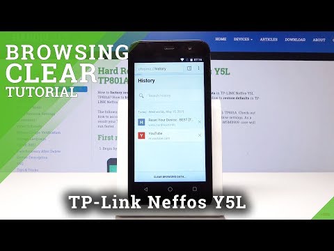 How to Delete Browser Data on TP-Link Neffos Y5L - Erase History / Remove Cookie Files
