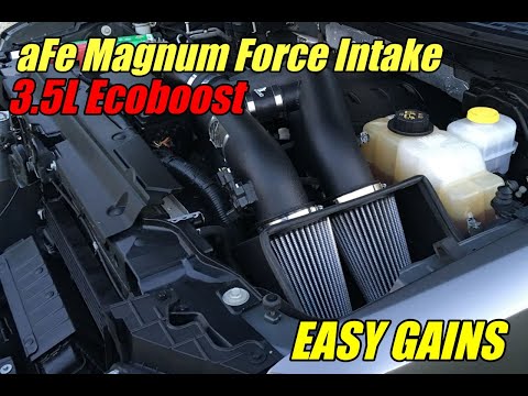 AFE Magnum Force Stage 2 Intake on a 3.5l Ecoboost F-150