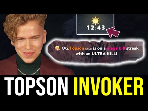 Topson INVOKER - Getting ULTRA KILL in just 12 mins mark DOTA 2