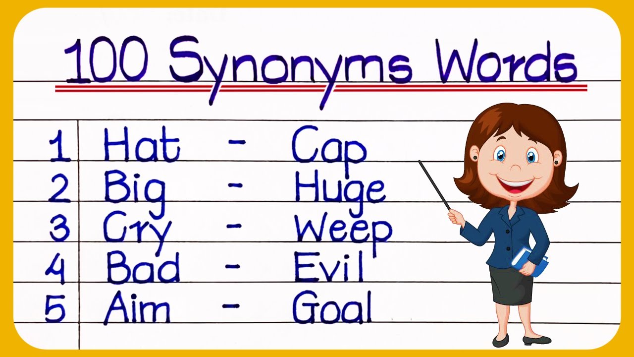 100 Synonyms Words In English || Synonyms Words || Synonyms Word || common synonyms words