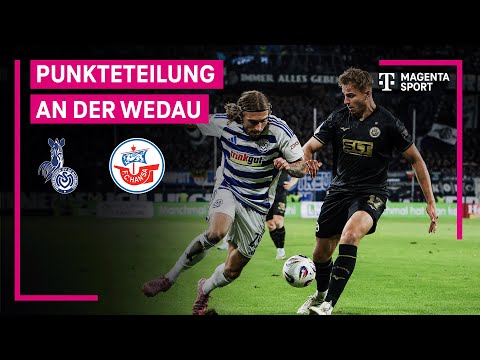 MSV Duisburg - Hansa Rostock, Highlights mit Live-Kommentar | 3. Liga | MAGENTA SPORT