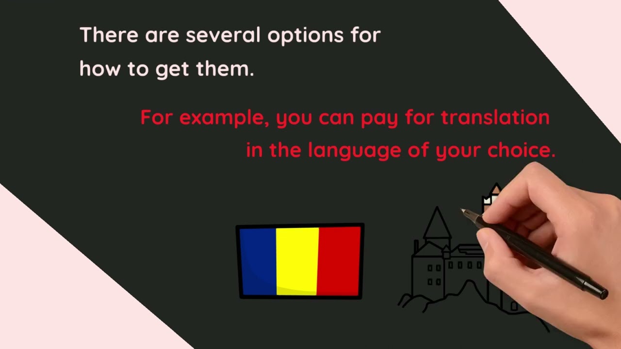 Romania utility bill template