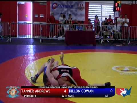 FILA JR Greco-Roman 66kg - Tanner Andrews vs. Dillon Cowan