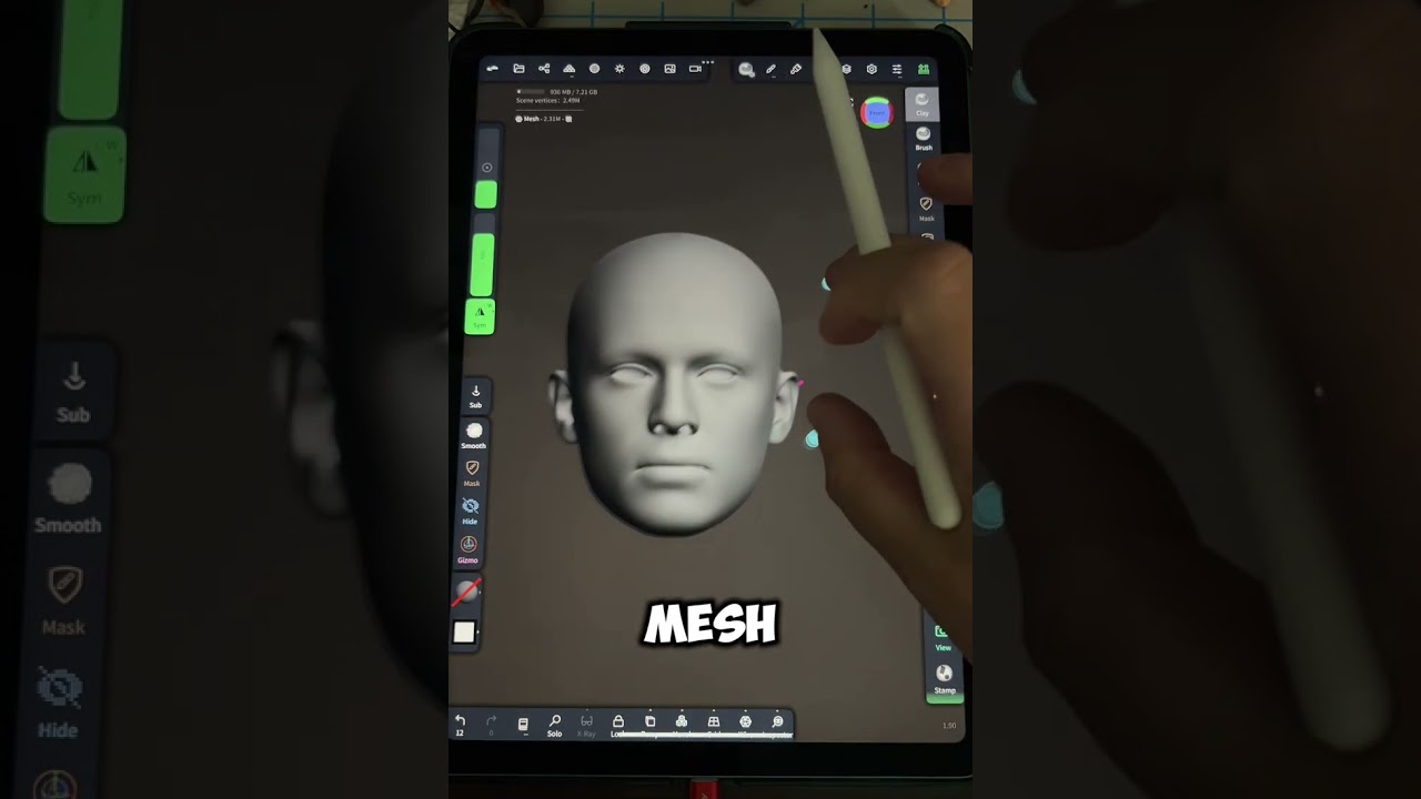 Nomad Sculpt - Adding A Peg Hole (Boolean)