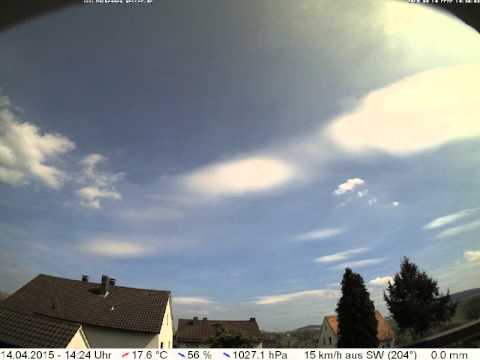 Zeitraffer 14.04.2015 Föhnwolken am Nachmittag