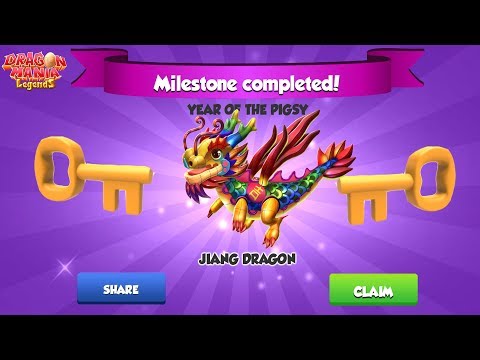 Year of the Pigsy Event Level 4 - 5 ( Jiang Dragon ) , Dragon Mania Legends Gameplay Part 1443 HD