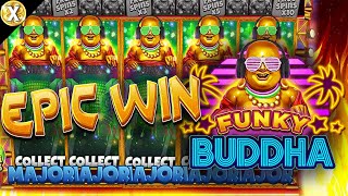 EPIC Big WIN New Online Slot 💥 Funky Buddha 💥 Blueprint Gaming (Casino Supplier)