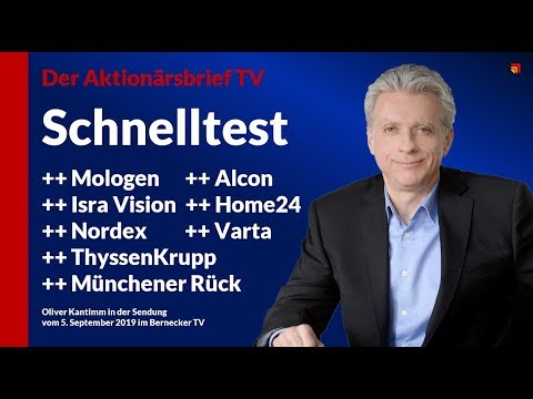 8 Aktien im Schnelltest, z.B. Nordex, Varta, ThyssenKrupp usw.