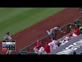 ATL WSH Terdoslavich Nearly Falls In Dugout For Out