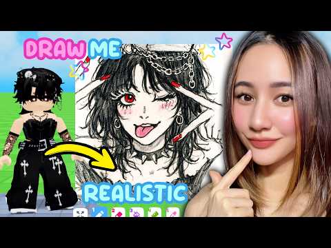 Drawing everyone as REALISTIC in ROBLOX DRAW ME