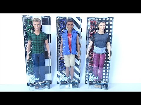 Mattel BARBIE Fashionistas lėlė Kenas, 3 asort, DWK44 video