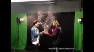 Wiz Khalifa & Snoop Dogg - French Inhale [Behind the scenes] (Sick smoke off Wiz vs. Snoop)
