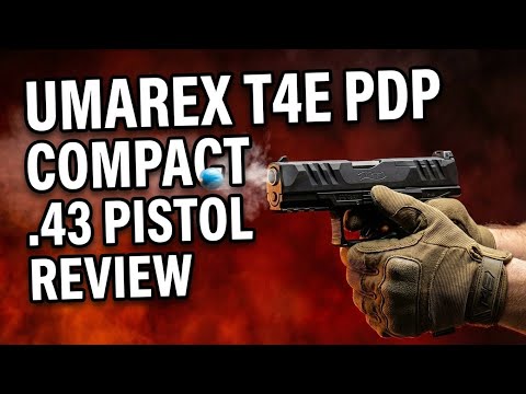 Umarex T4E PDP Compact Walther .43 Cal CO2 Blowback Paintball Gun Field Test Review