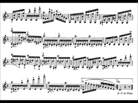 Niccolò Paganini - Caprice for Solo Violin, Op. 1 No. 22 (Sheet Music)