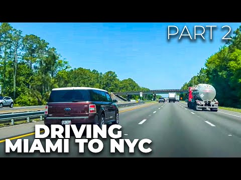 Driving from Miami, Florida to NYC | Part 2 - Martin County, FL to I-95 Rest Stop (St Augustine)