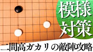 巧みに敵陣を攻略する、二間高ガカリの活用術【囲碁実況】