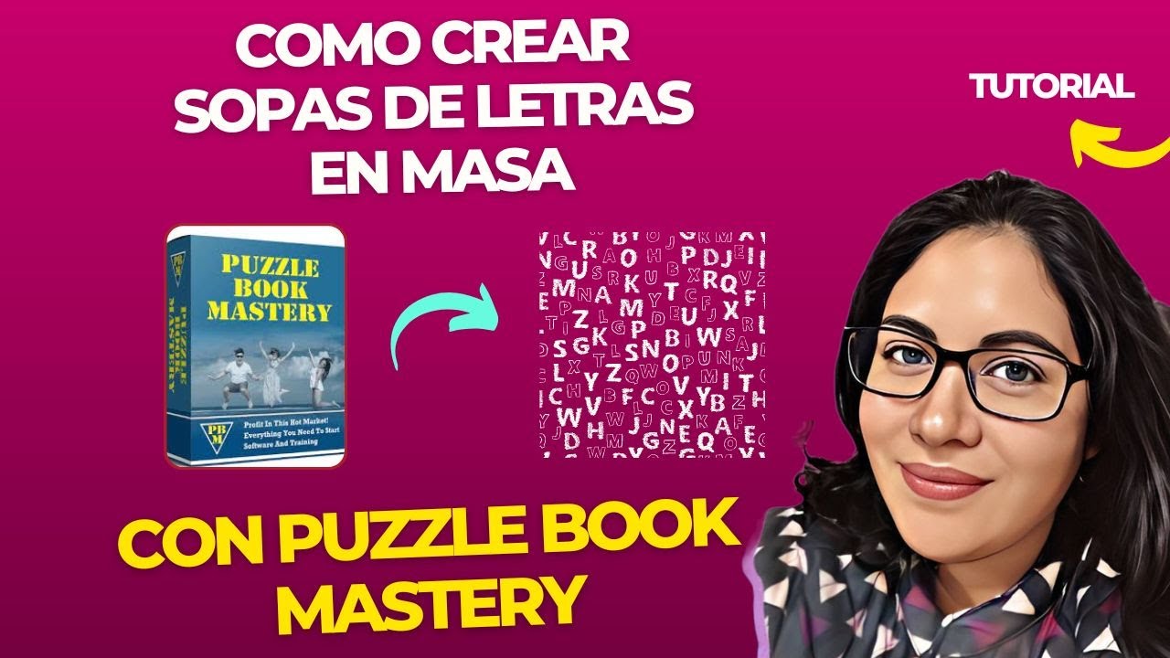 Crea Cientos de Sopas de Letras en Pocos Minutos con Puzzle Book Mastery