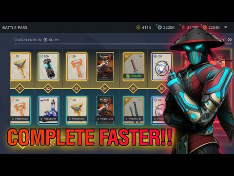Shadow fight 3: How to Complete Battle pass Faster & Get Stranger