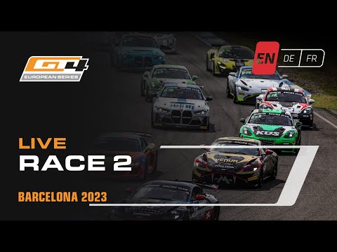 LIVE | Race 2 | Barcelona | GT4 European Series powered by Rafa Racing Club (English)