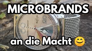 4 MARKEN, 6 UHREN - meine MICROBRANDSAMMLUNG